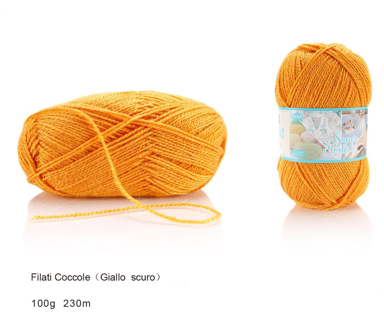 Filati coccole GIALLO SCURO 100g/230m