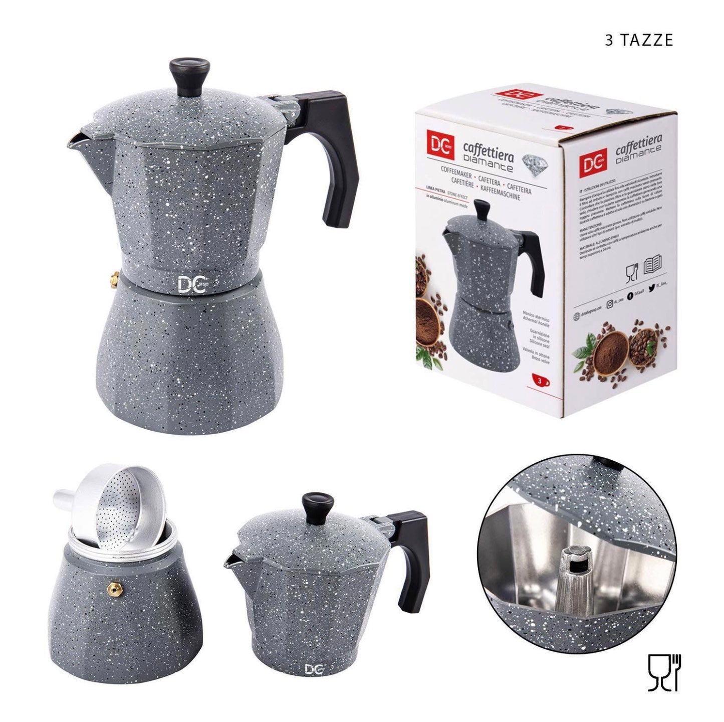 DC CASA caffetteria 3 tazza