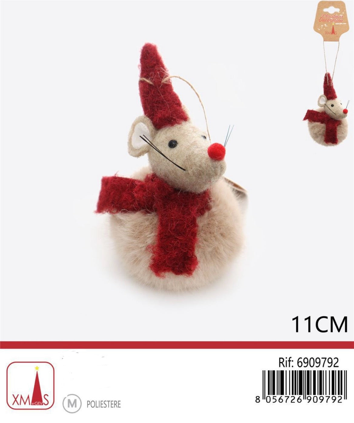 NATALIZIA pendente topolino 11cm