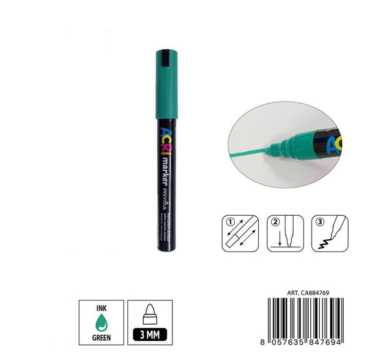 PRYMA marcatore acrilico 3mm N.111 verde