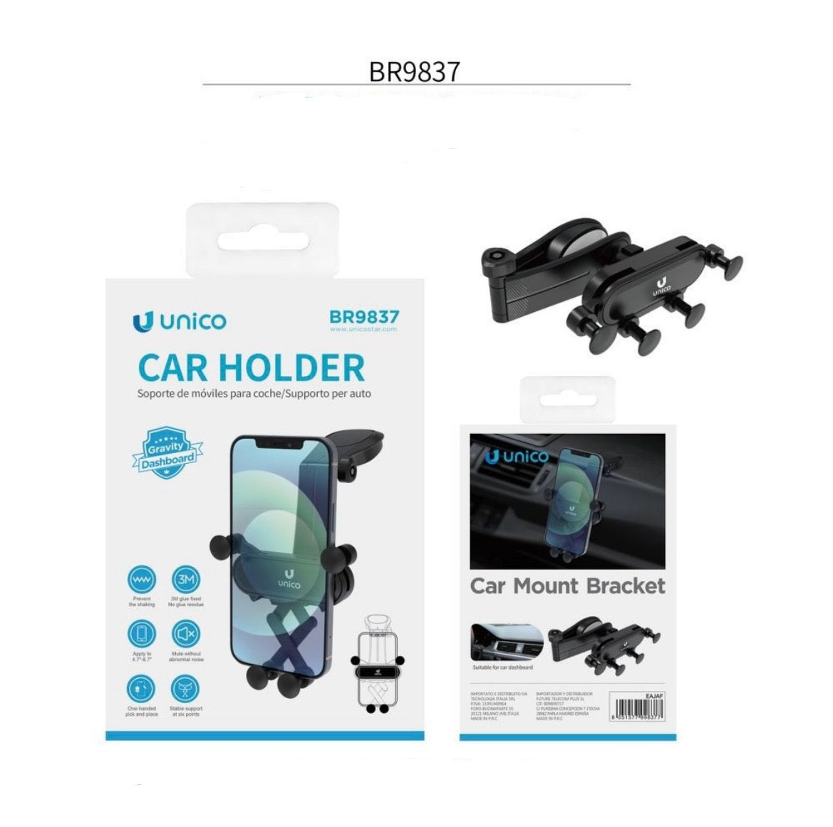 UNICO SUPPORTO PER AUTO BR9837