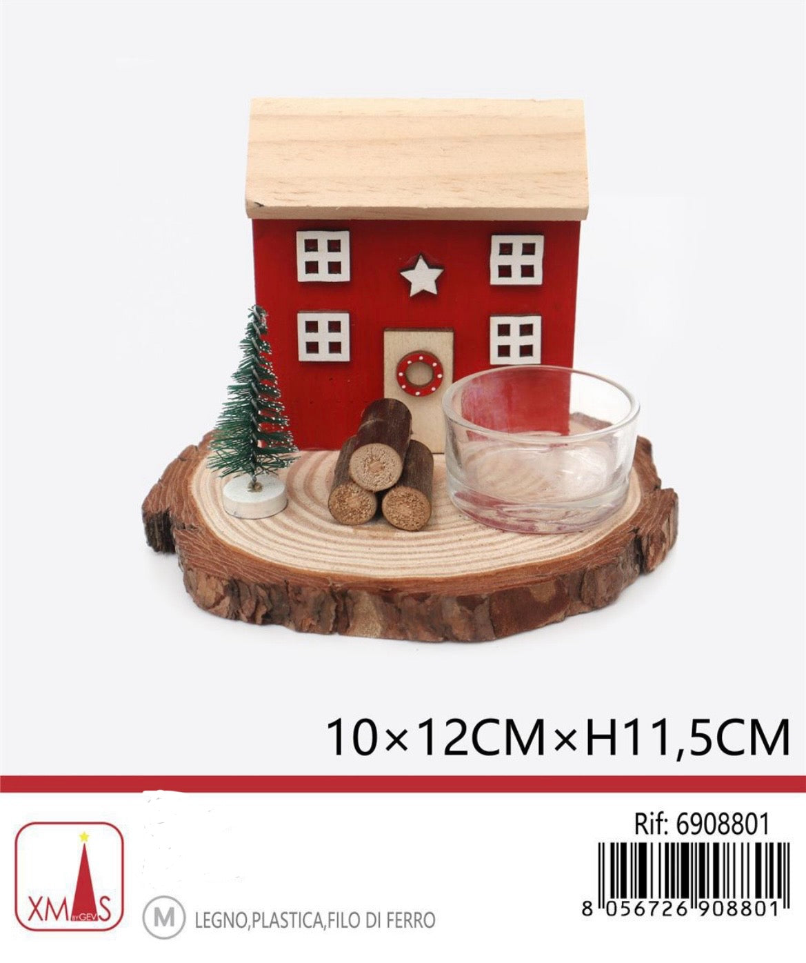 NATALIZIA decorazione tavolo portacandela