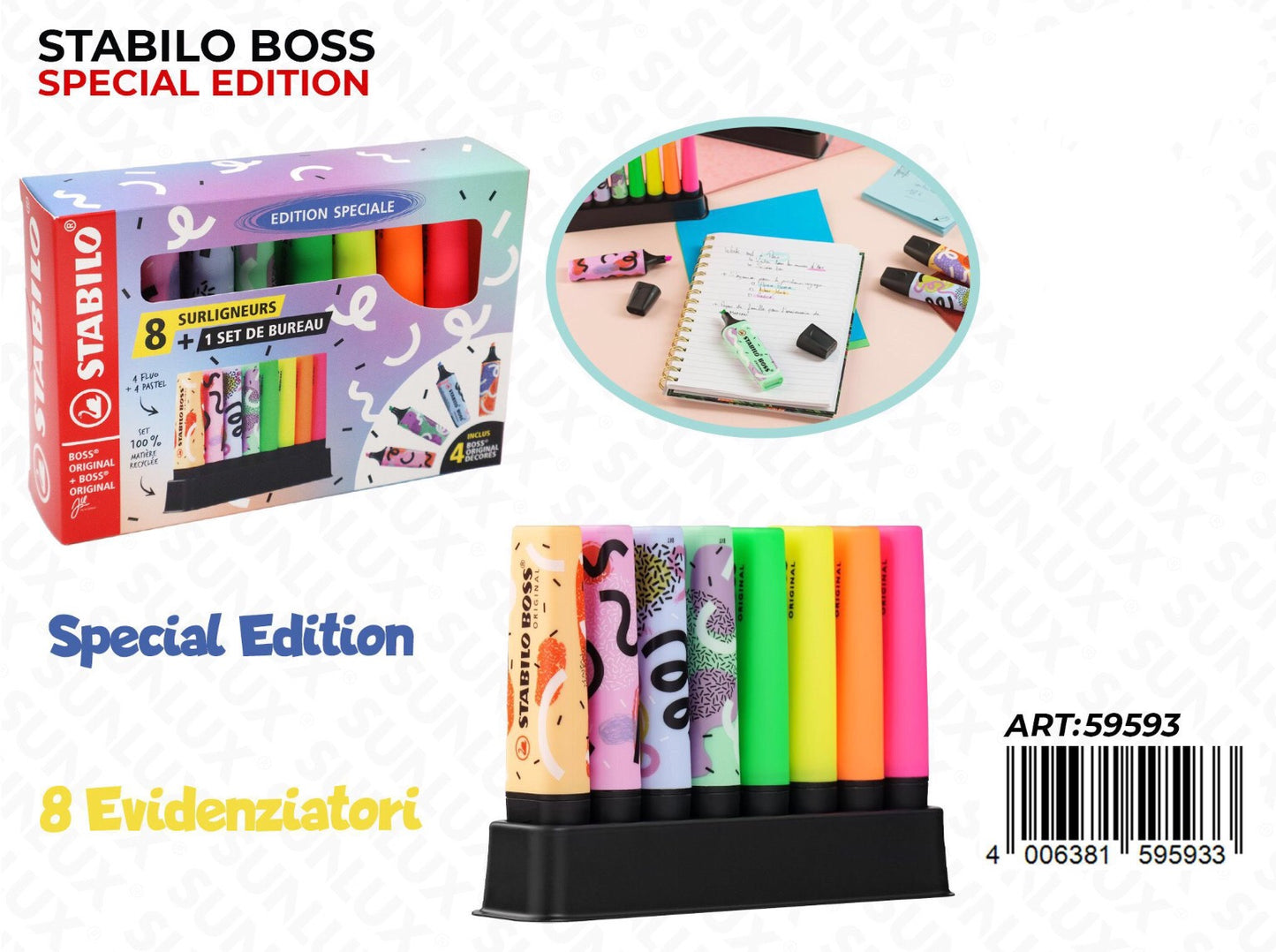 STABILO evidenziatore boss original 8pz