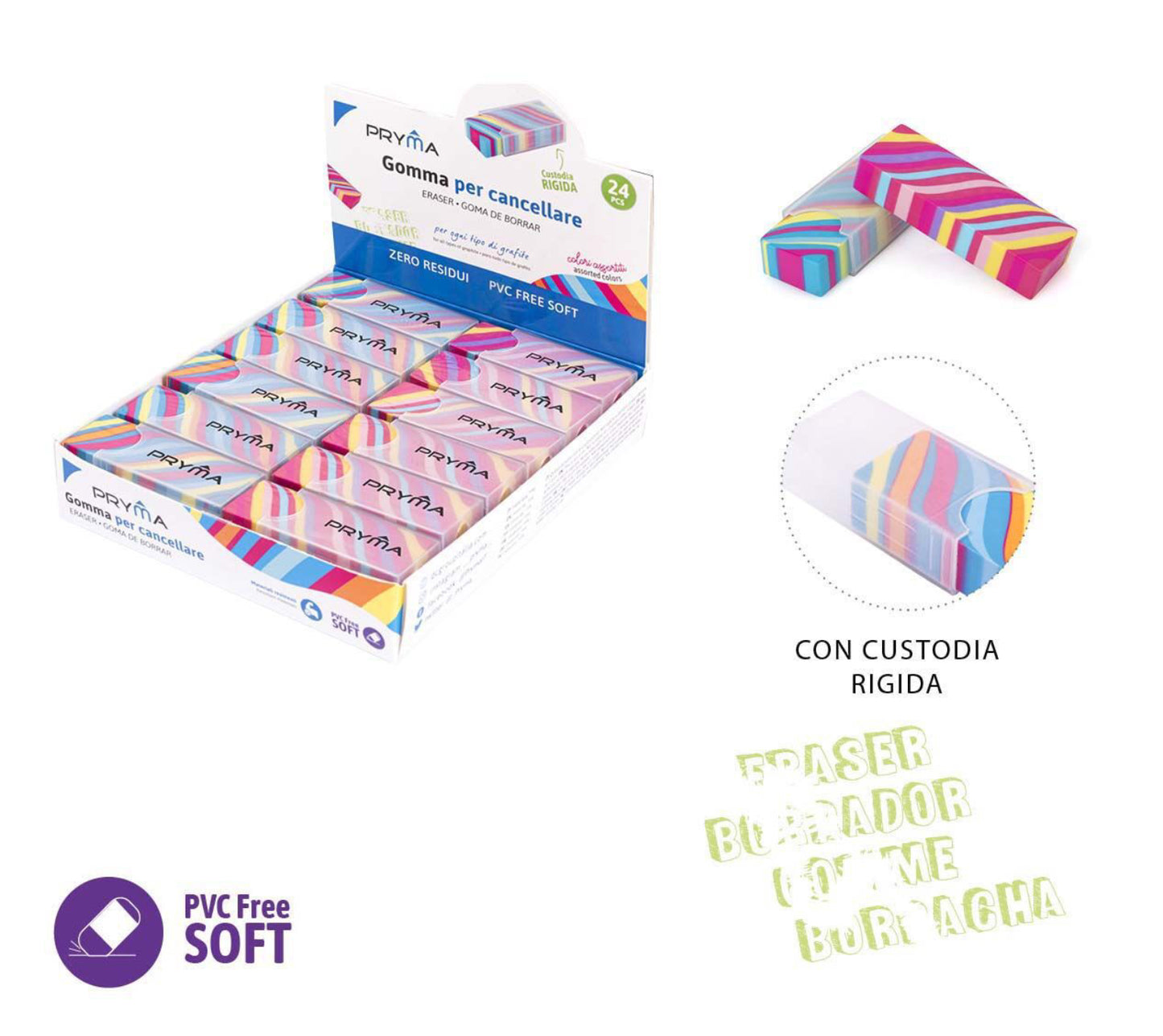 Pryma gomma per cancellare 6.1x2.1x1.2cm