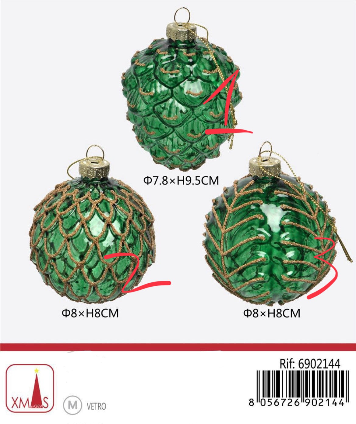 NATALIZIA palline verde