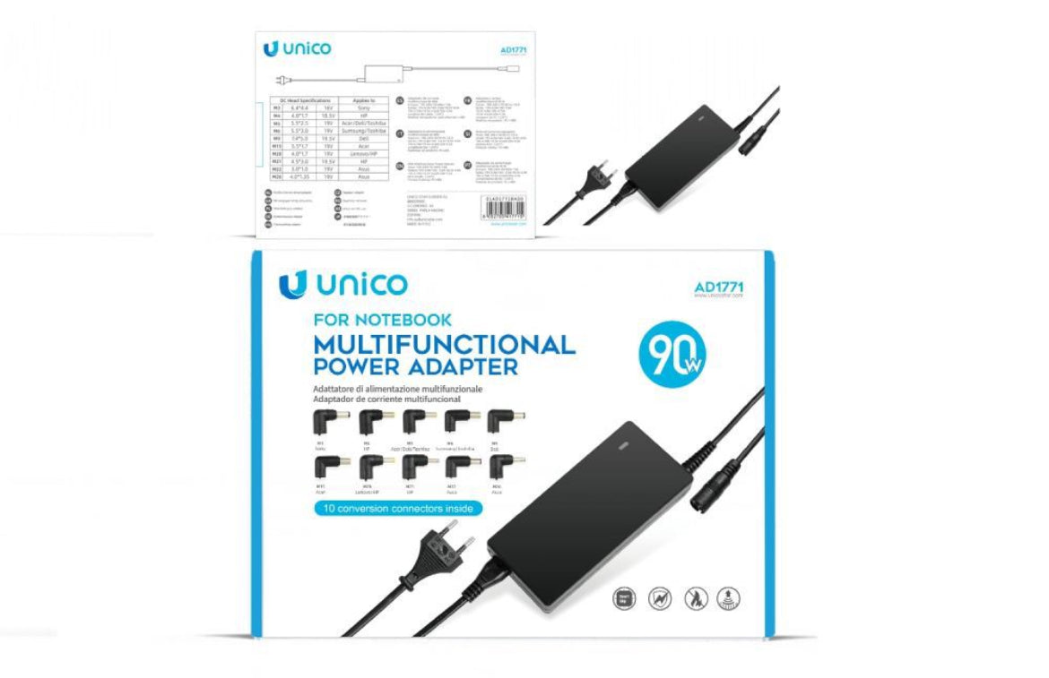 UNICO multifunctional power adapter 90W AD1771