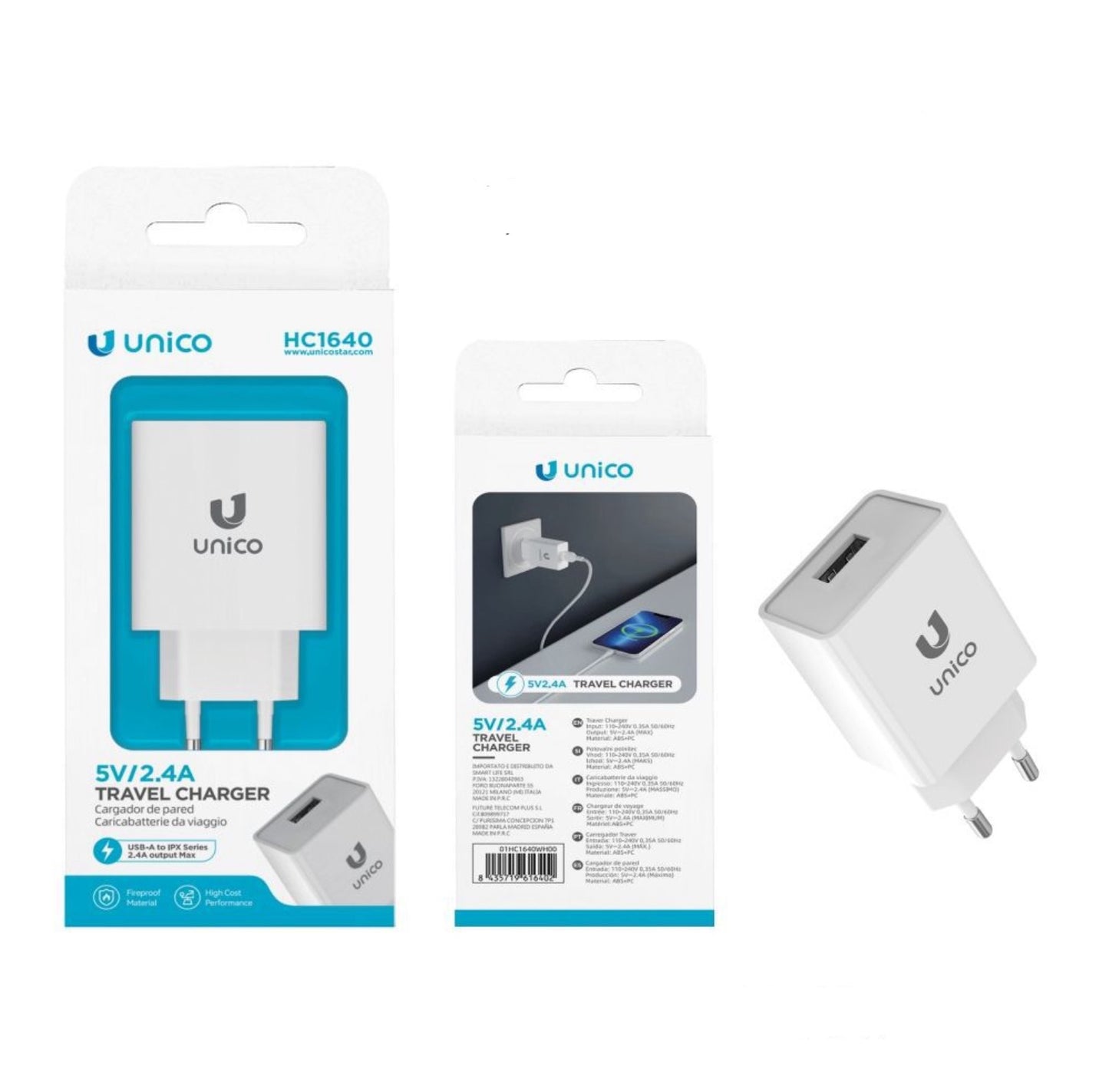 UNICO 2.4A 5V USB HC1640