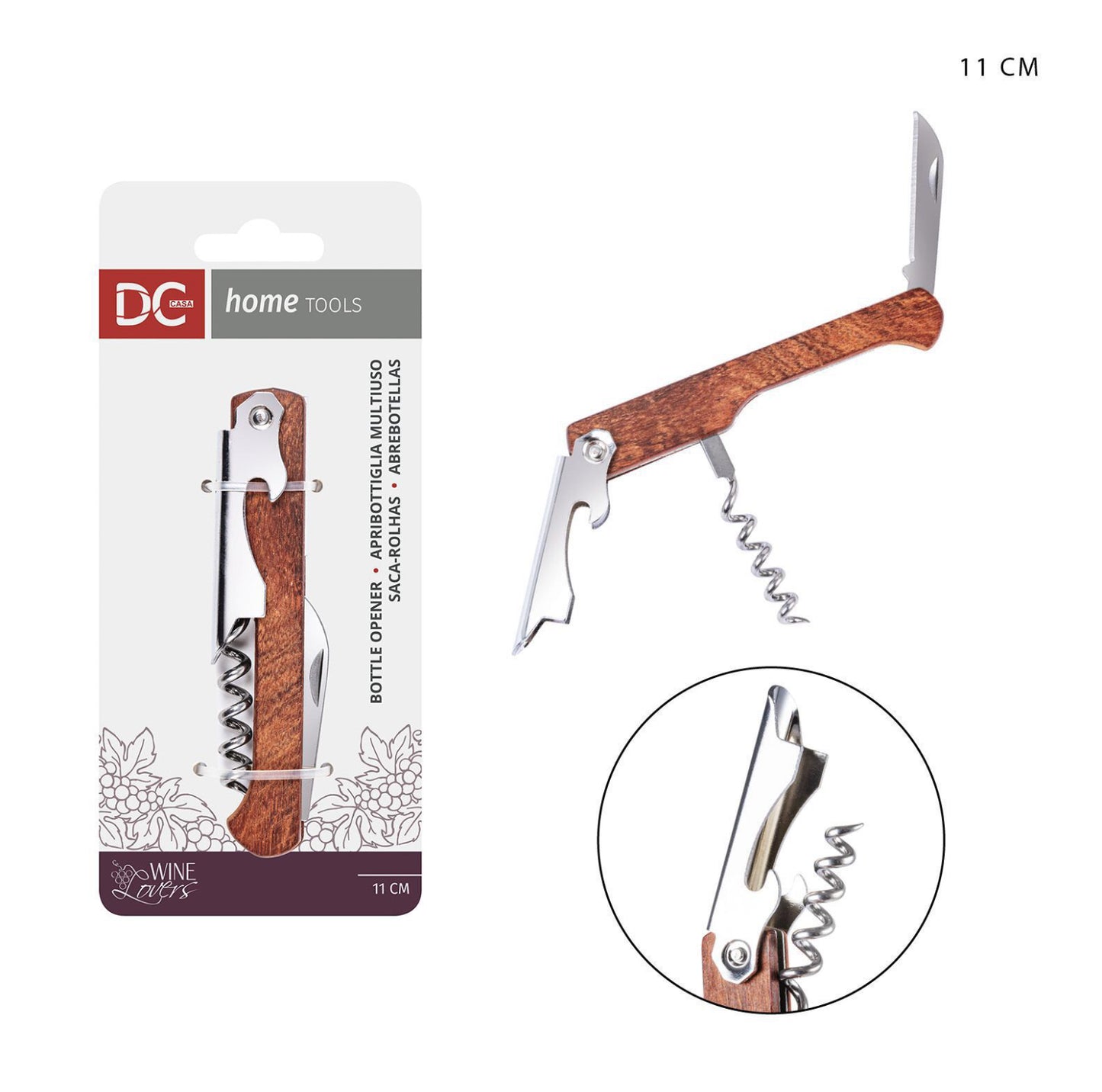 DC CASA apribottiglia manico lagno 11cm