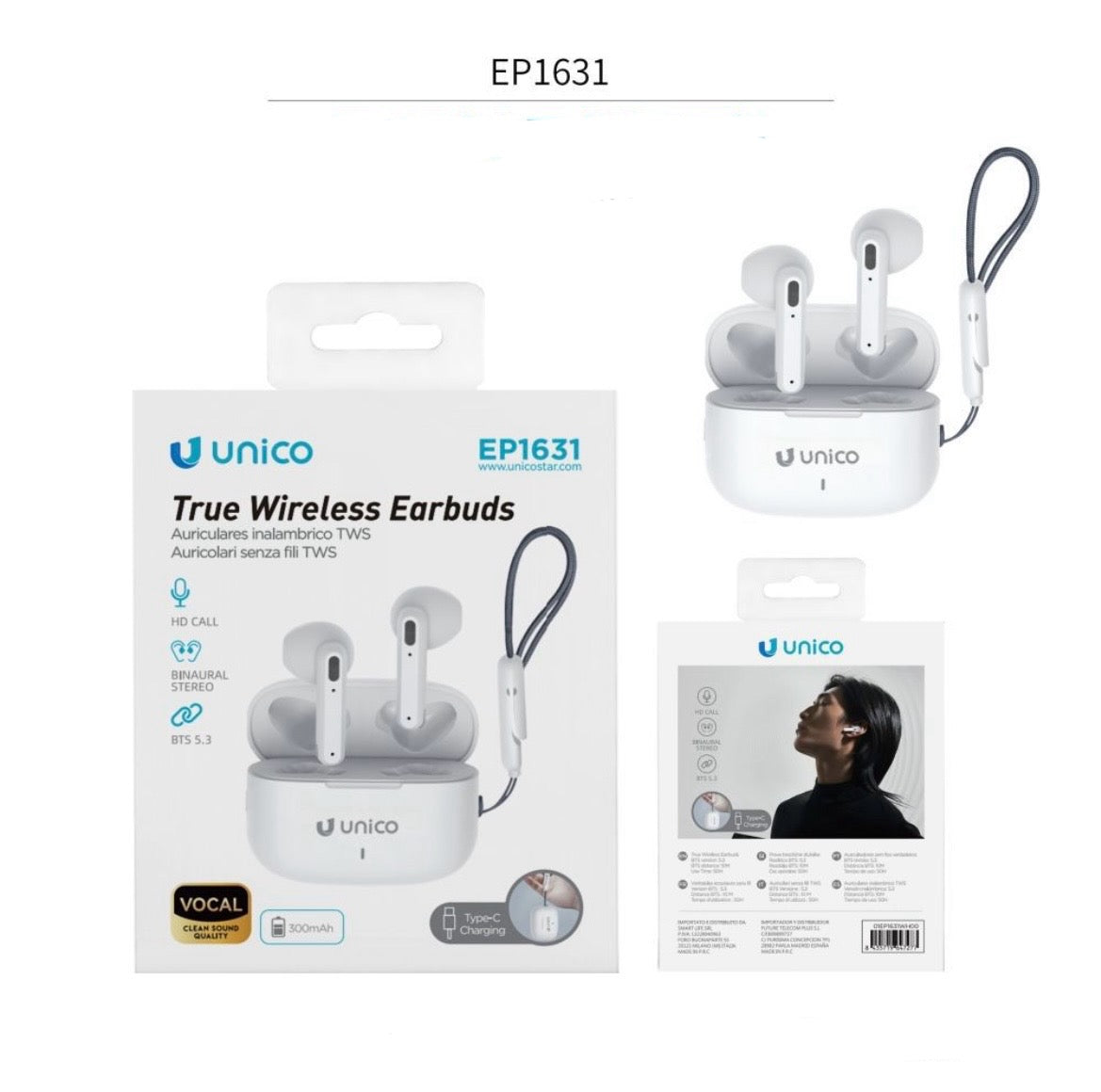 UNICO AURICOLARE BLUETOOTH EP1631