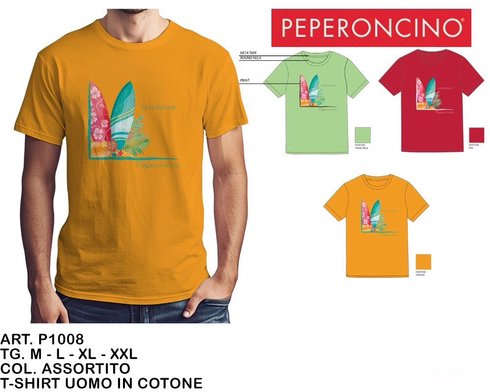 T-SHIRT uomo in cotone P1006