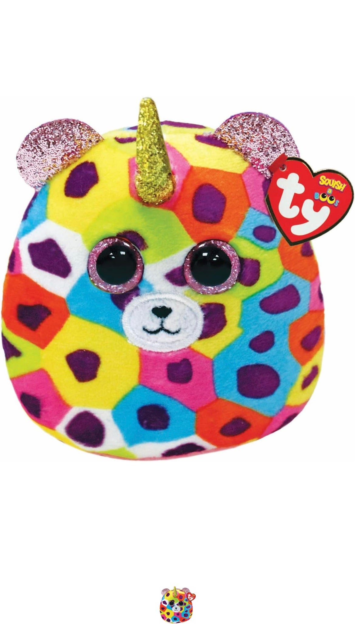 TY mini squishy beanies leopardo Giselle