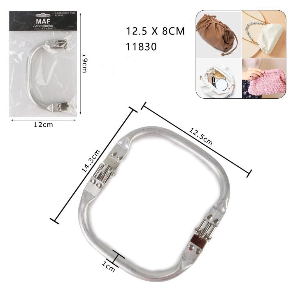 ACCESSORI per borse 12.5x8cm