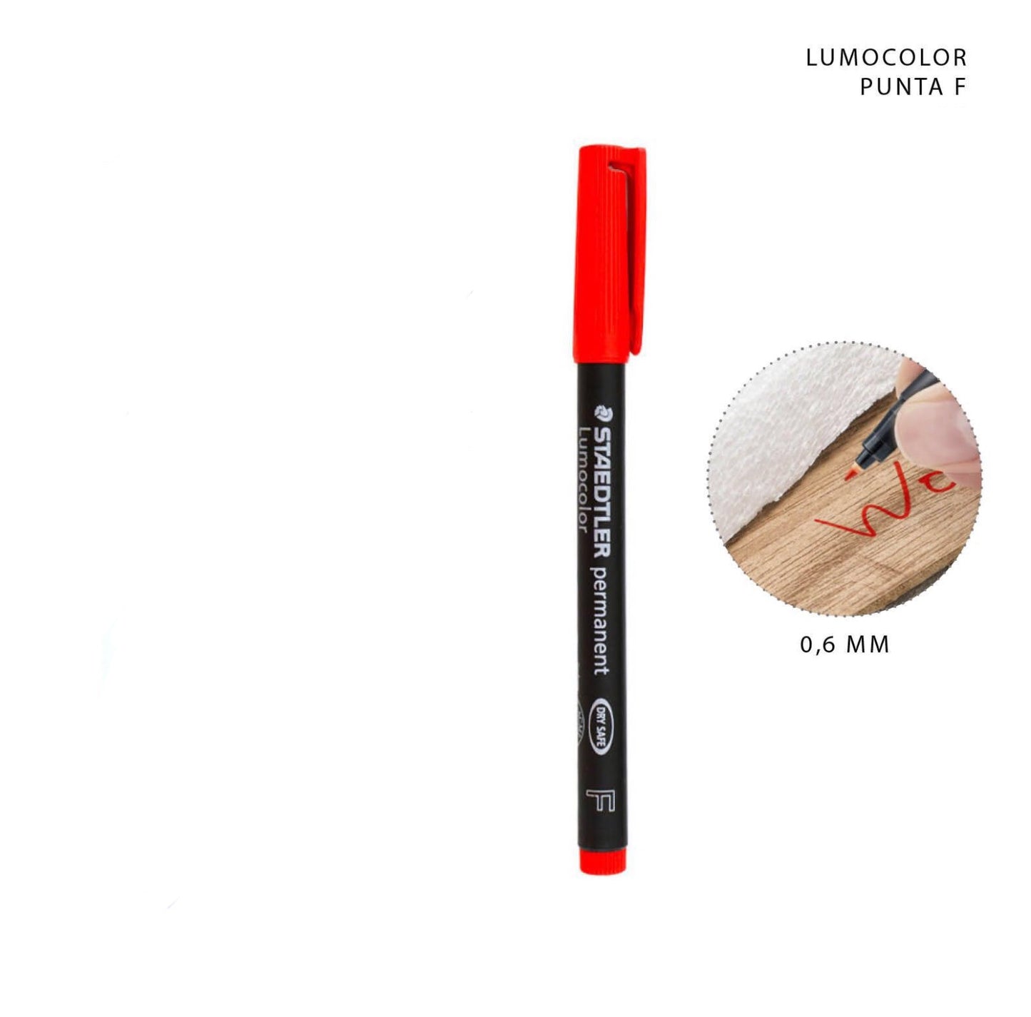 STAEDTLER pennello rosso punta F 0.6mm