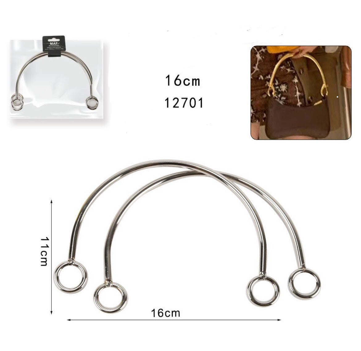 MAF manico per borse 160x110mm