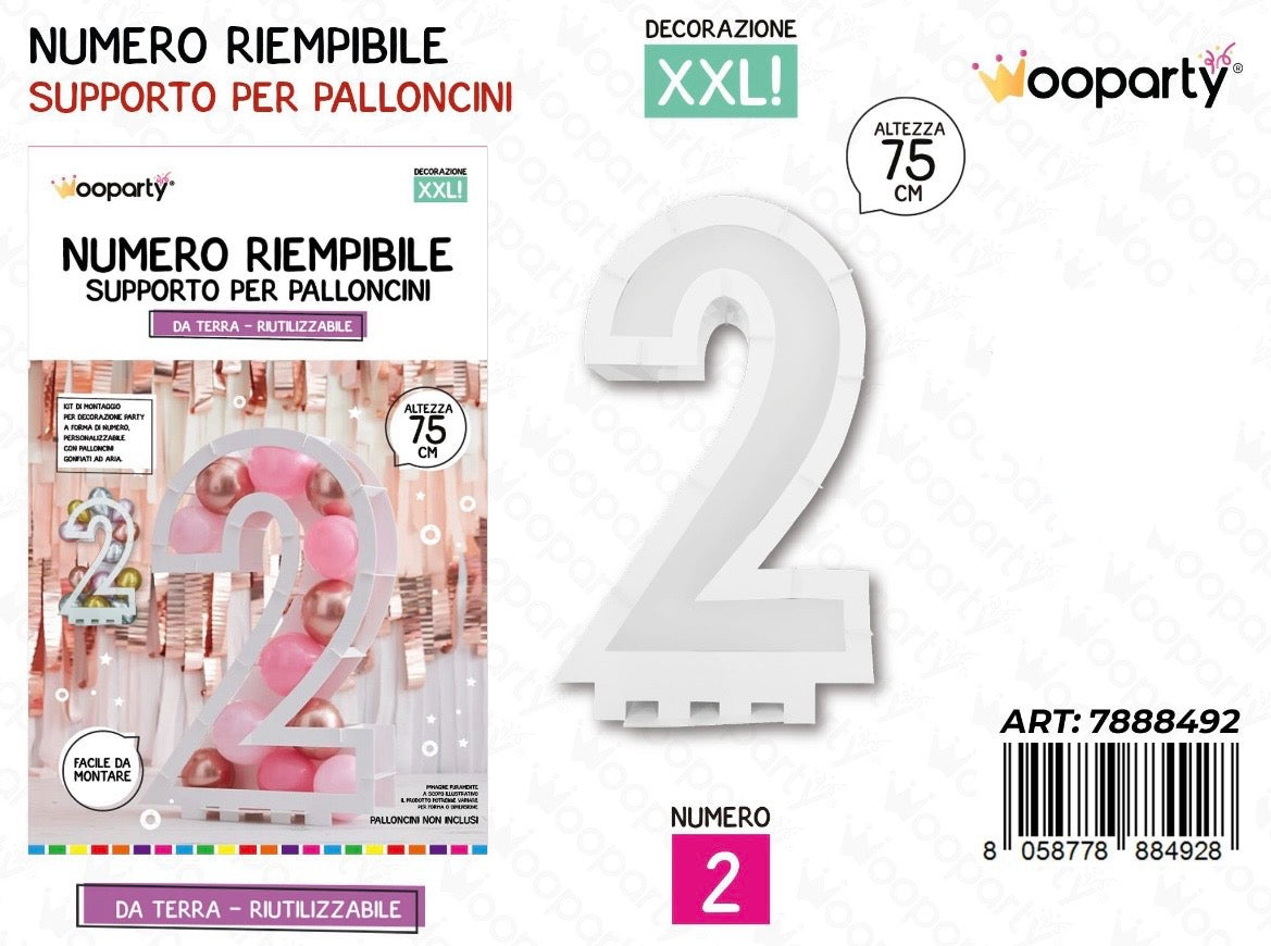 NUMERO riempibile 275cm