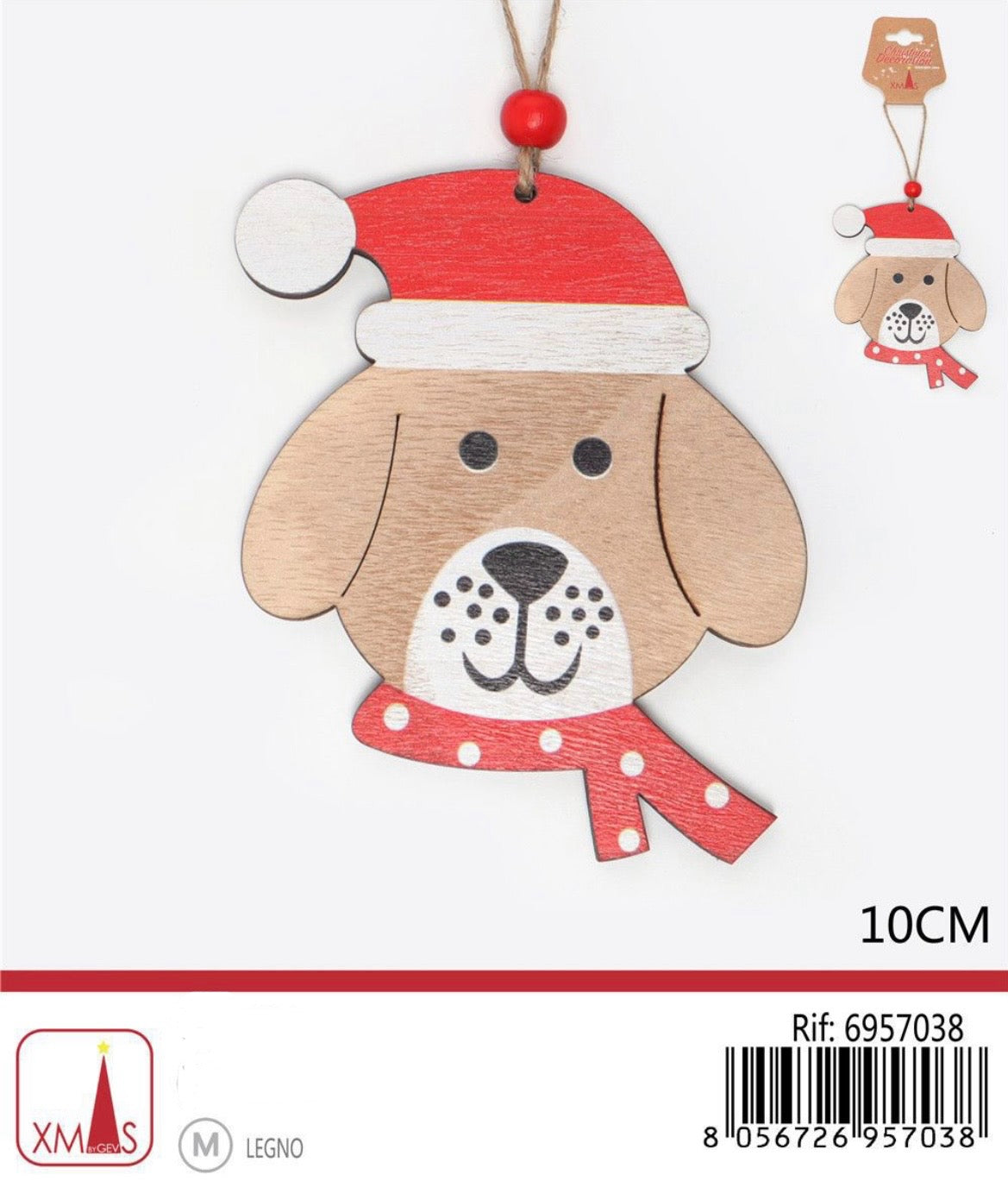 NATALIZIA pendente cane 10cm