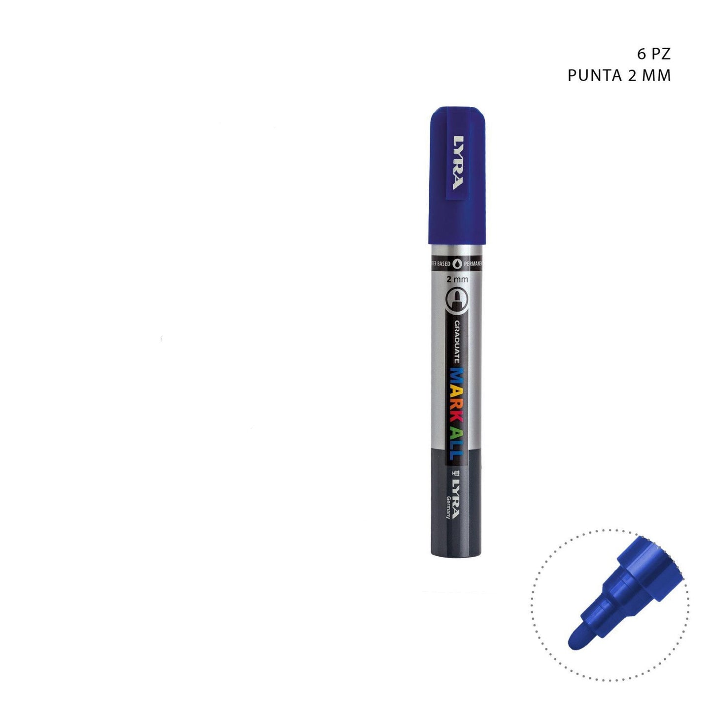LYRA MARKALL pennello blu scuro 2mm