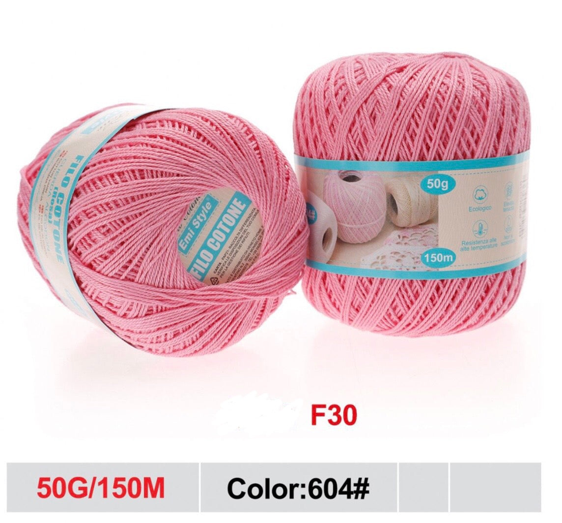 Filo cotone ROSA 50g/150m