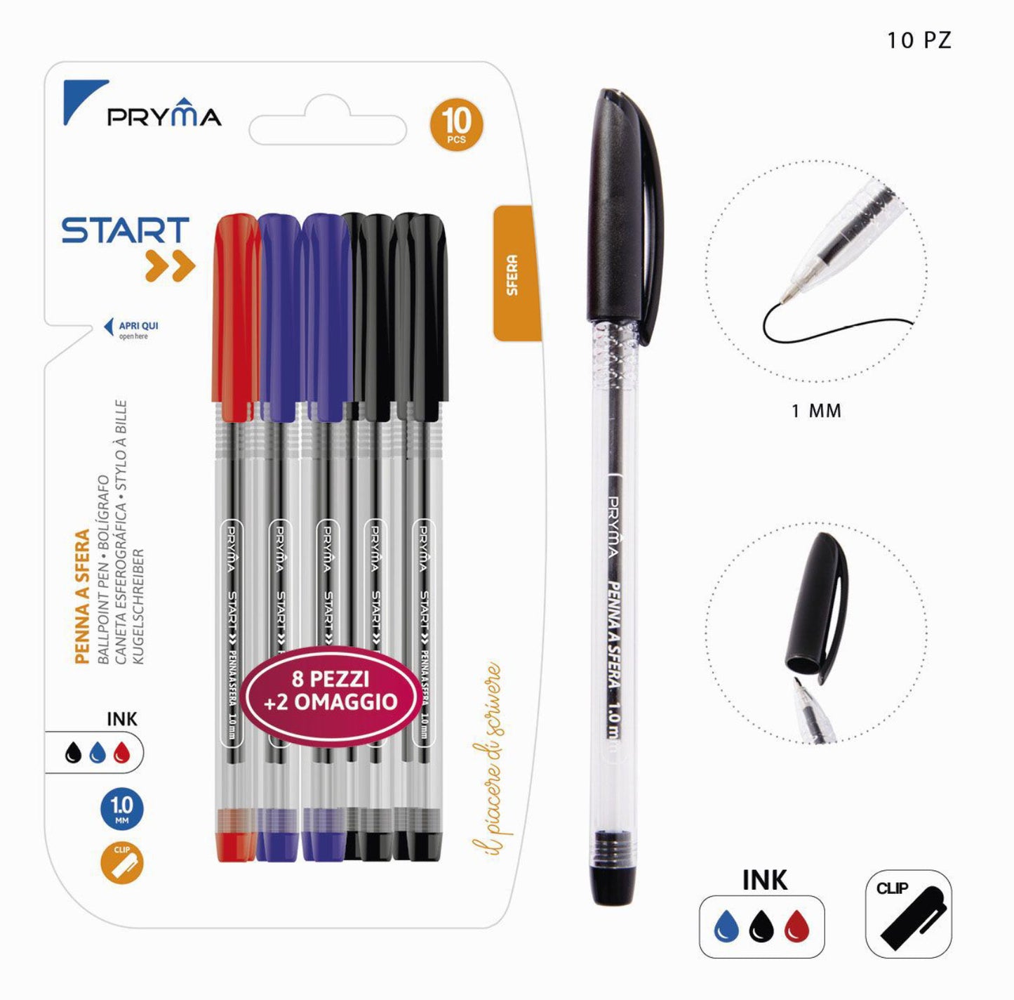 PRYMA penna sfera 1mm 10pz