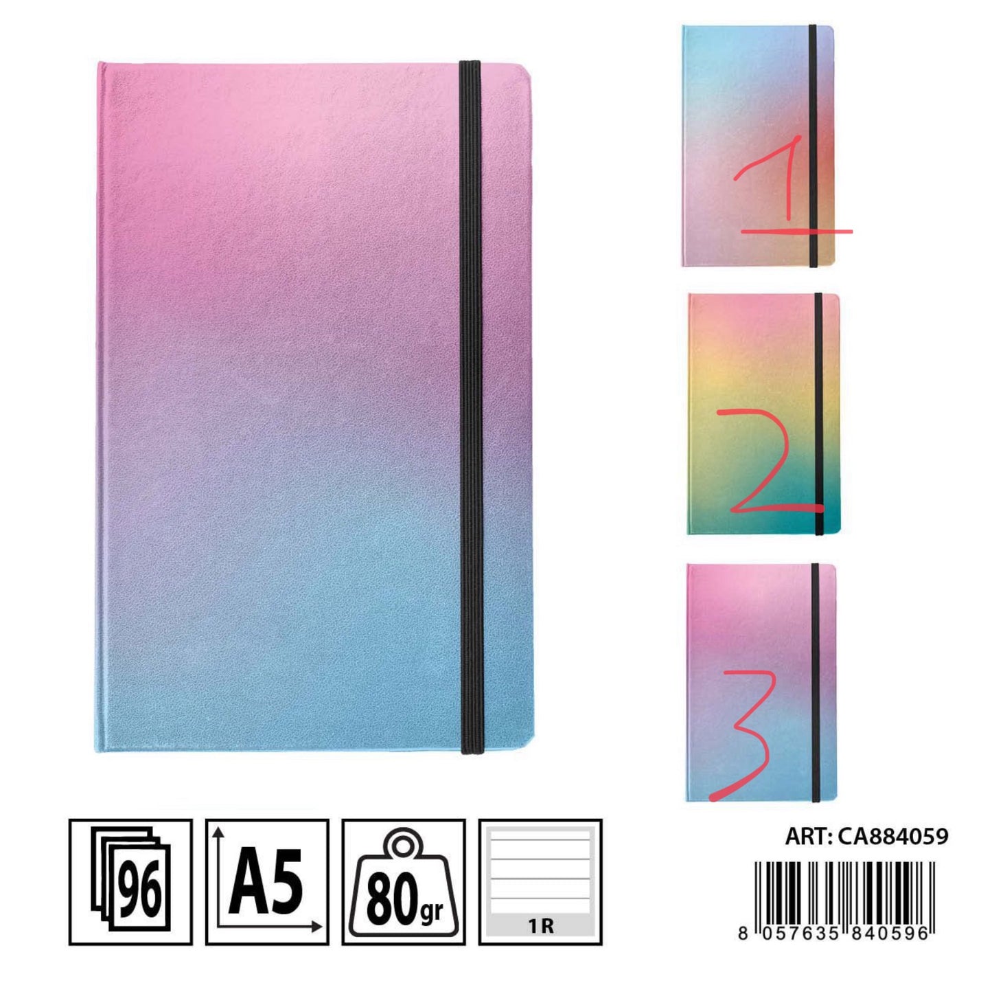 PRYMA memobook A5 96ff 1R 21x14.5cm