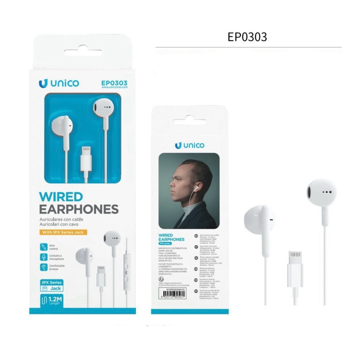 UNICO auricolare EP0303