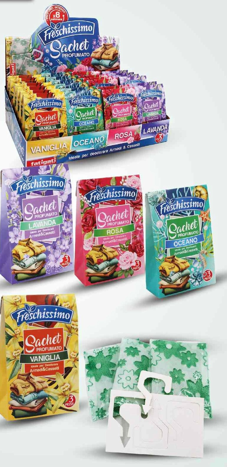 SACHETTI frofumo 3pz