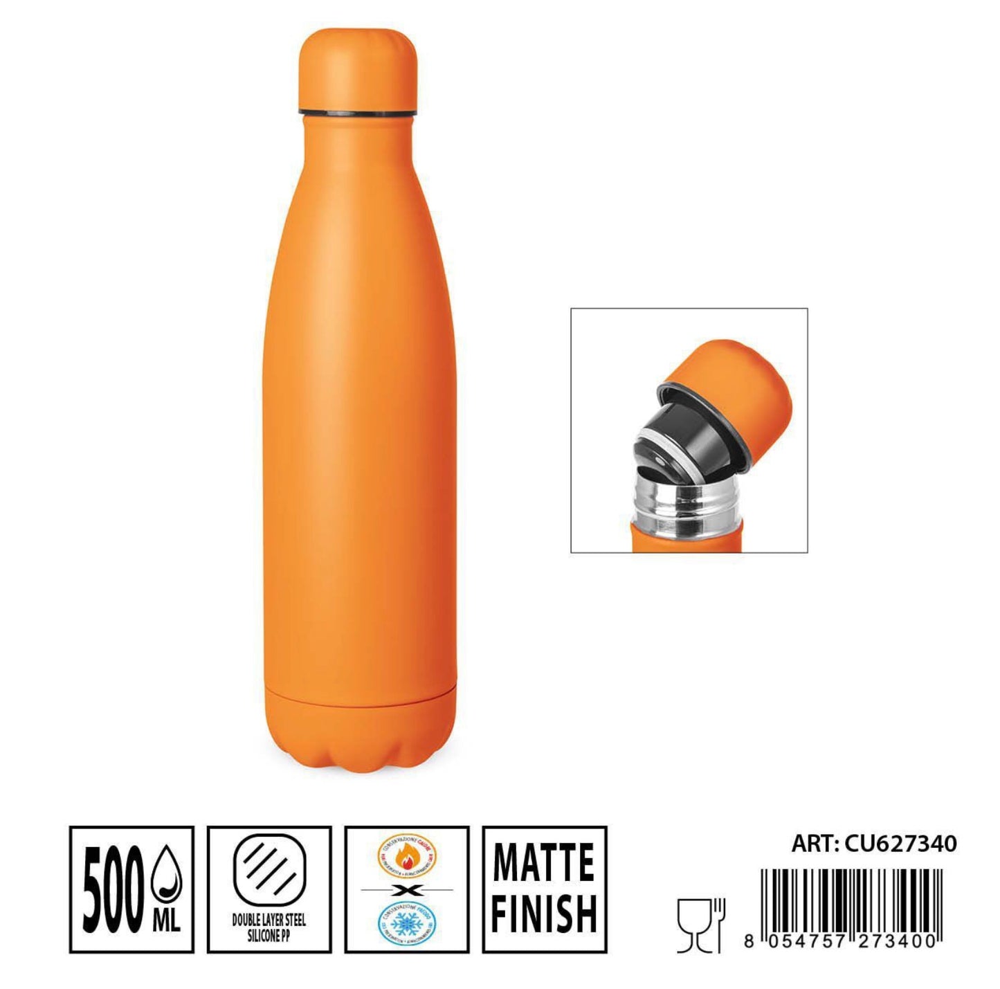 DC CASA borraccia 500ml arancione