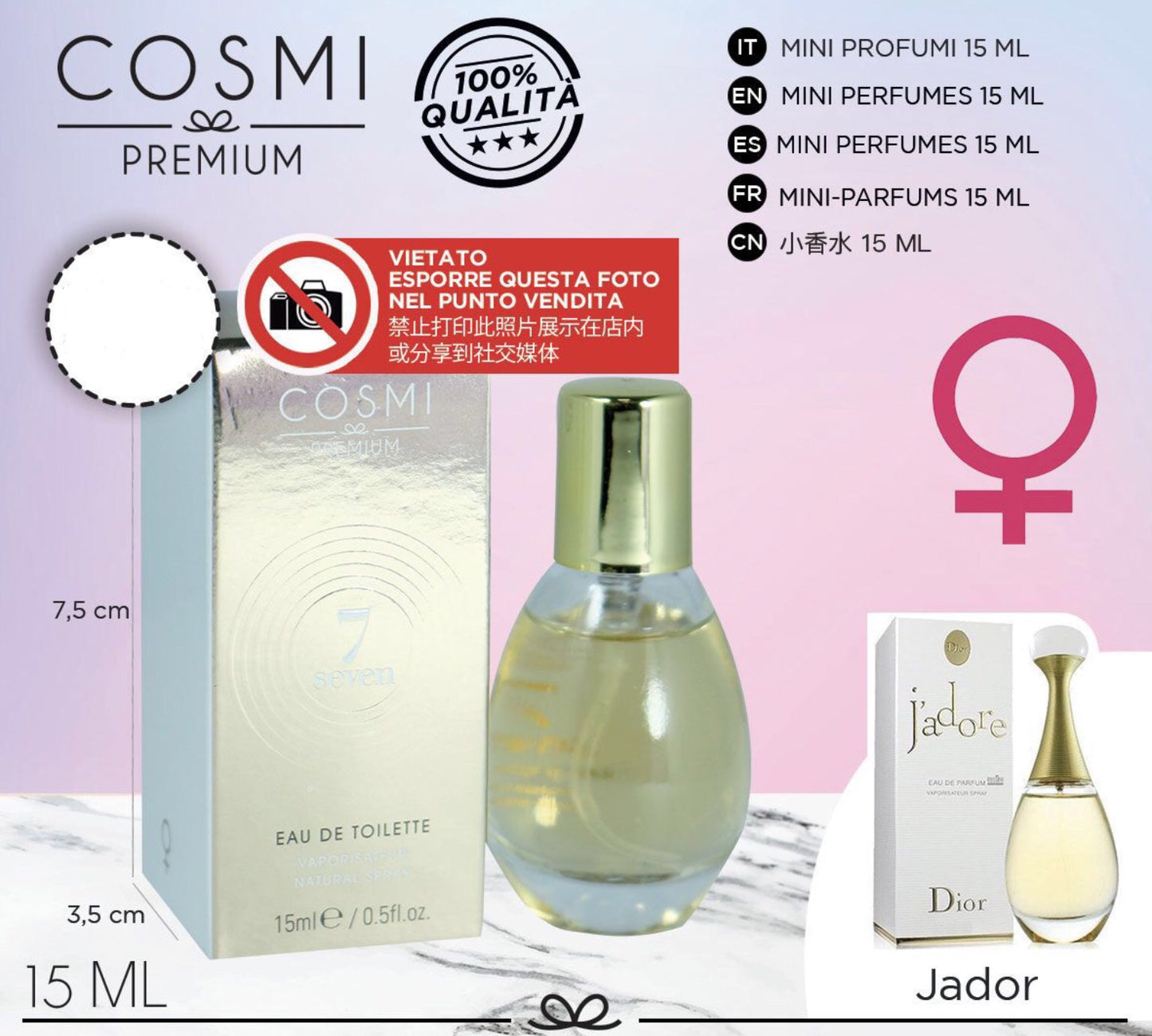 COSMI mini profumo eau de toilette 15ml N.7