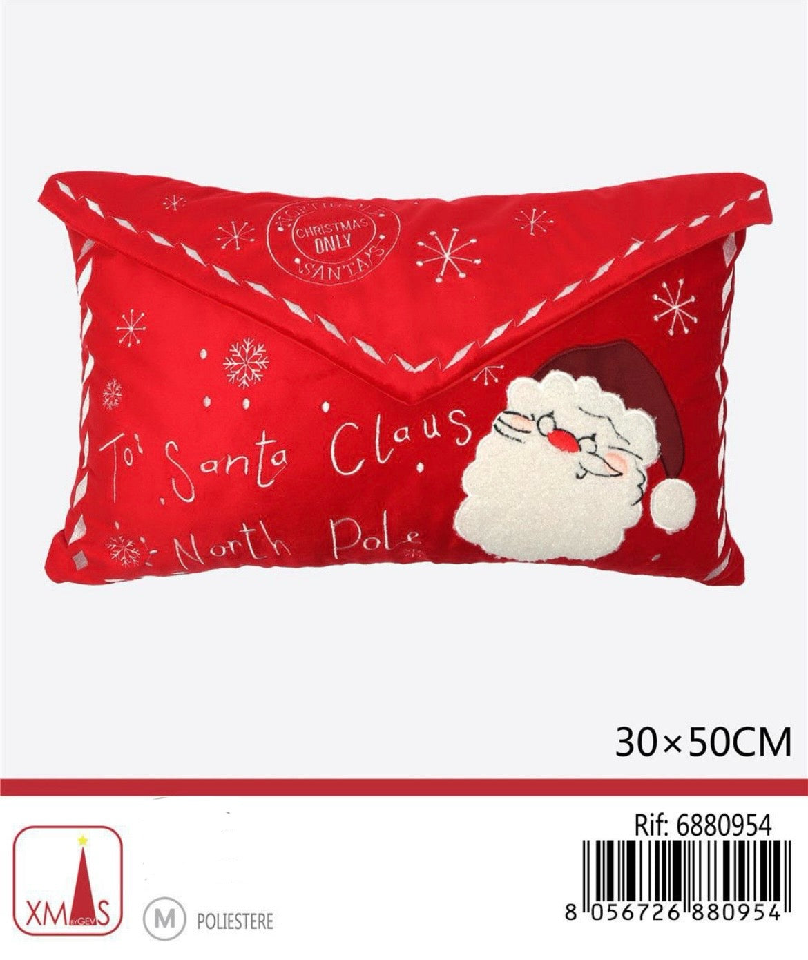 NATALIZIA CUSCINO LETTERA 30X50CM