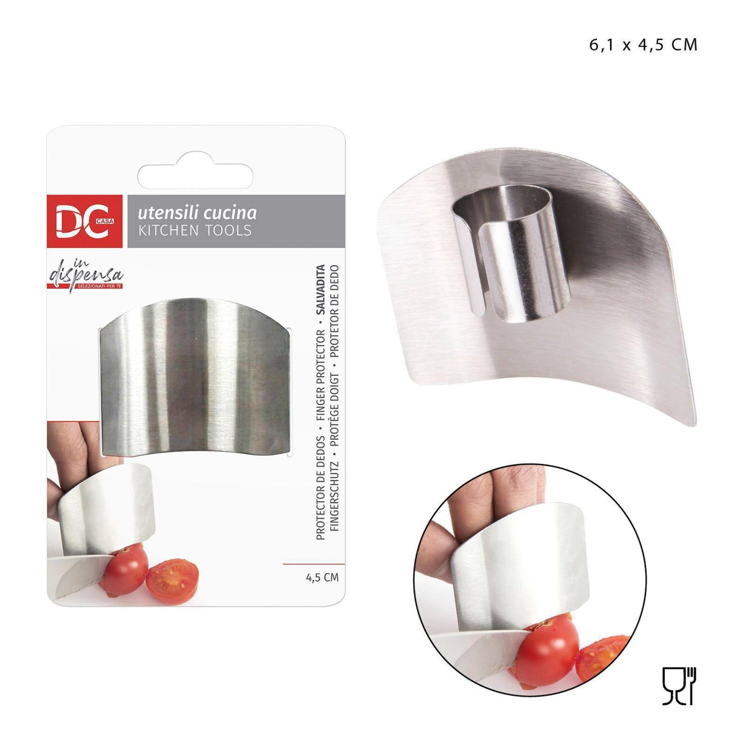 DC CASA salvadita acciaio 6.1x4.5cm