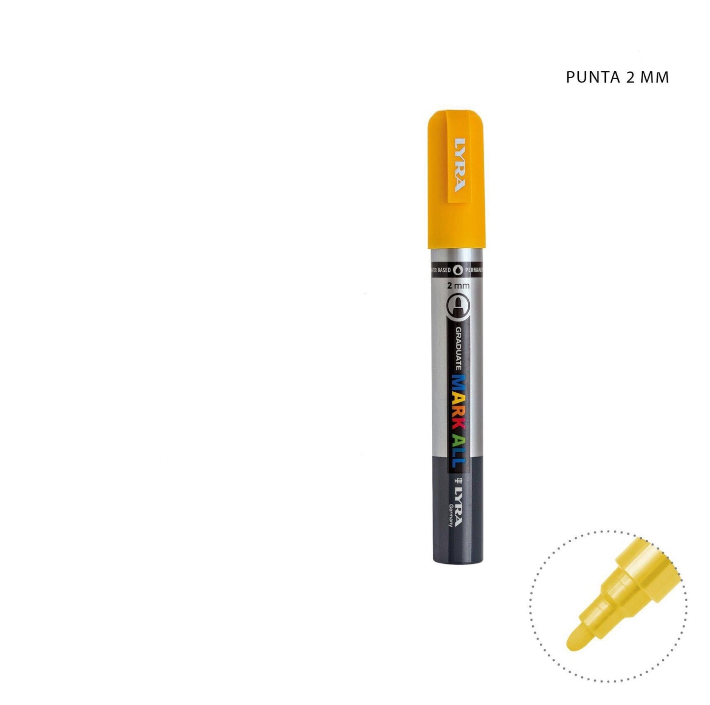 LYRA MARKALL pennello giallo ocra 2mm