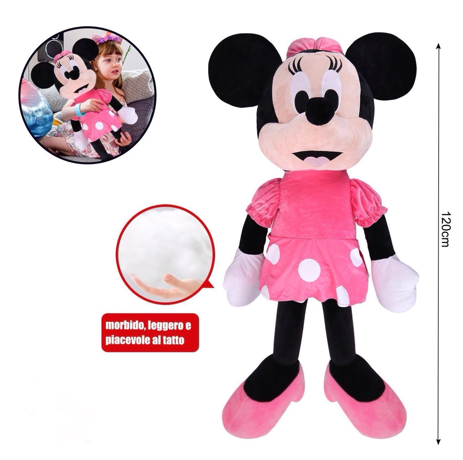 PELUCHE minnie 120cm – SHOPPING STORE