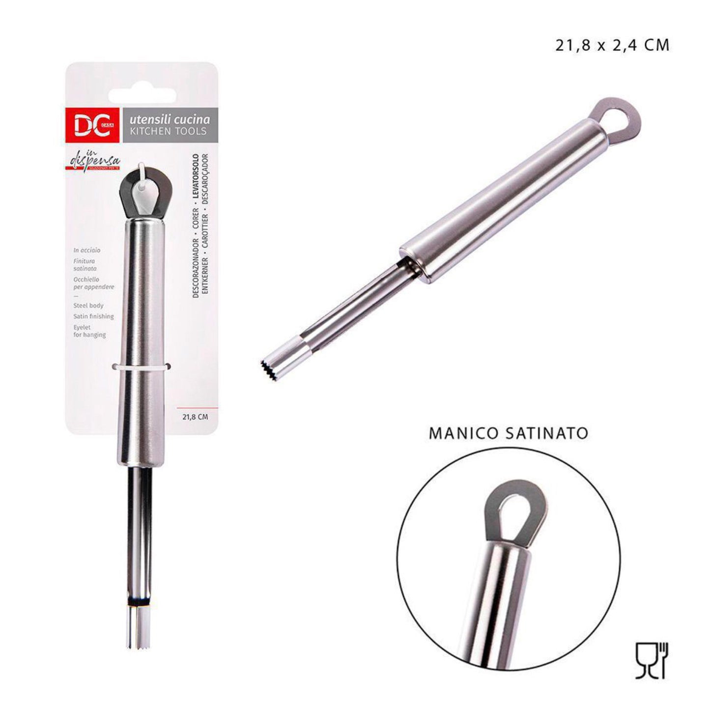 DC CASA levatorsolo acciaio 21.8x2.4cm