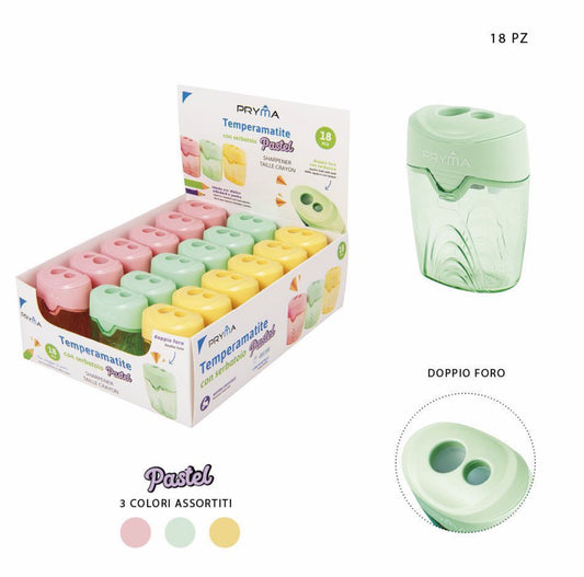 PRYMA temperino 2fori pastello