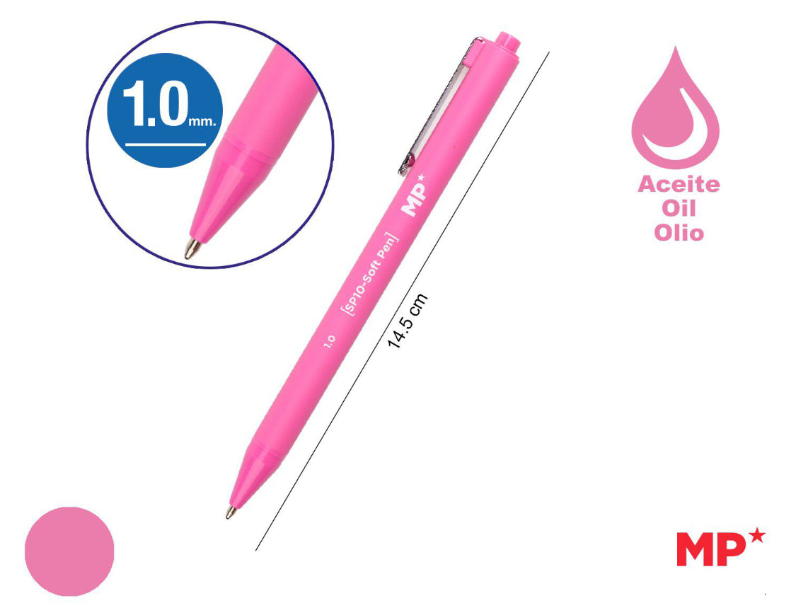 Penna a sfera ad olio (SP10) fucsia
