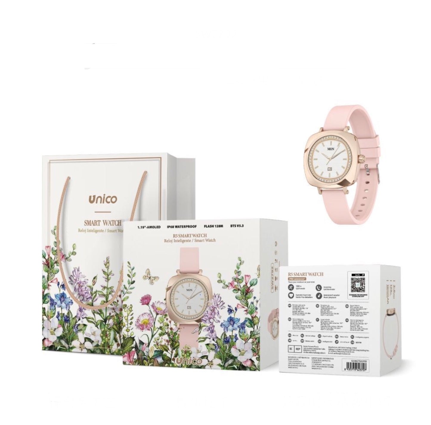 UNICO orologio smart rosa