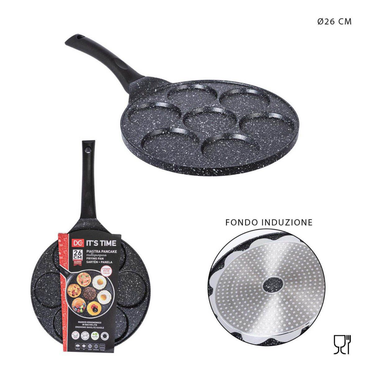 DC CASA L/ITS time padella pancake induzione 26cm