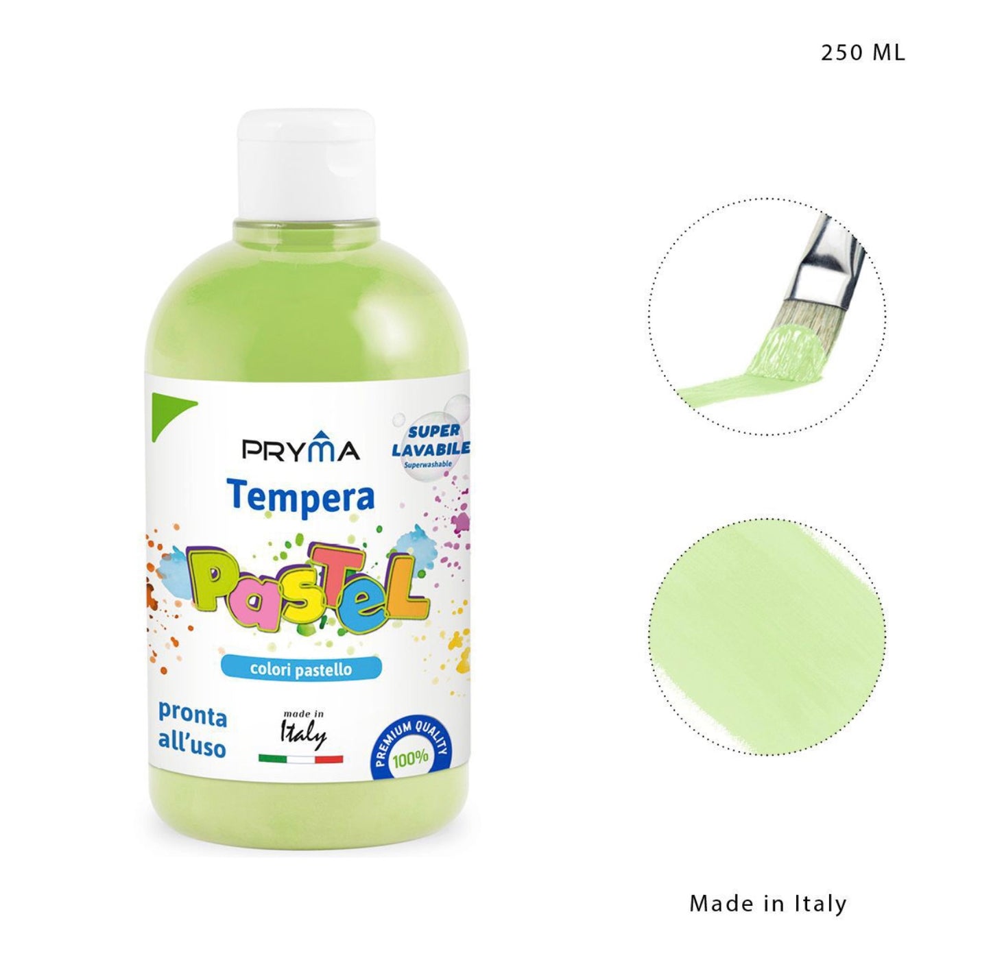 PRYMA tempera 250 ml VERDE PASTELLO