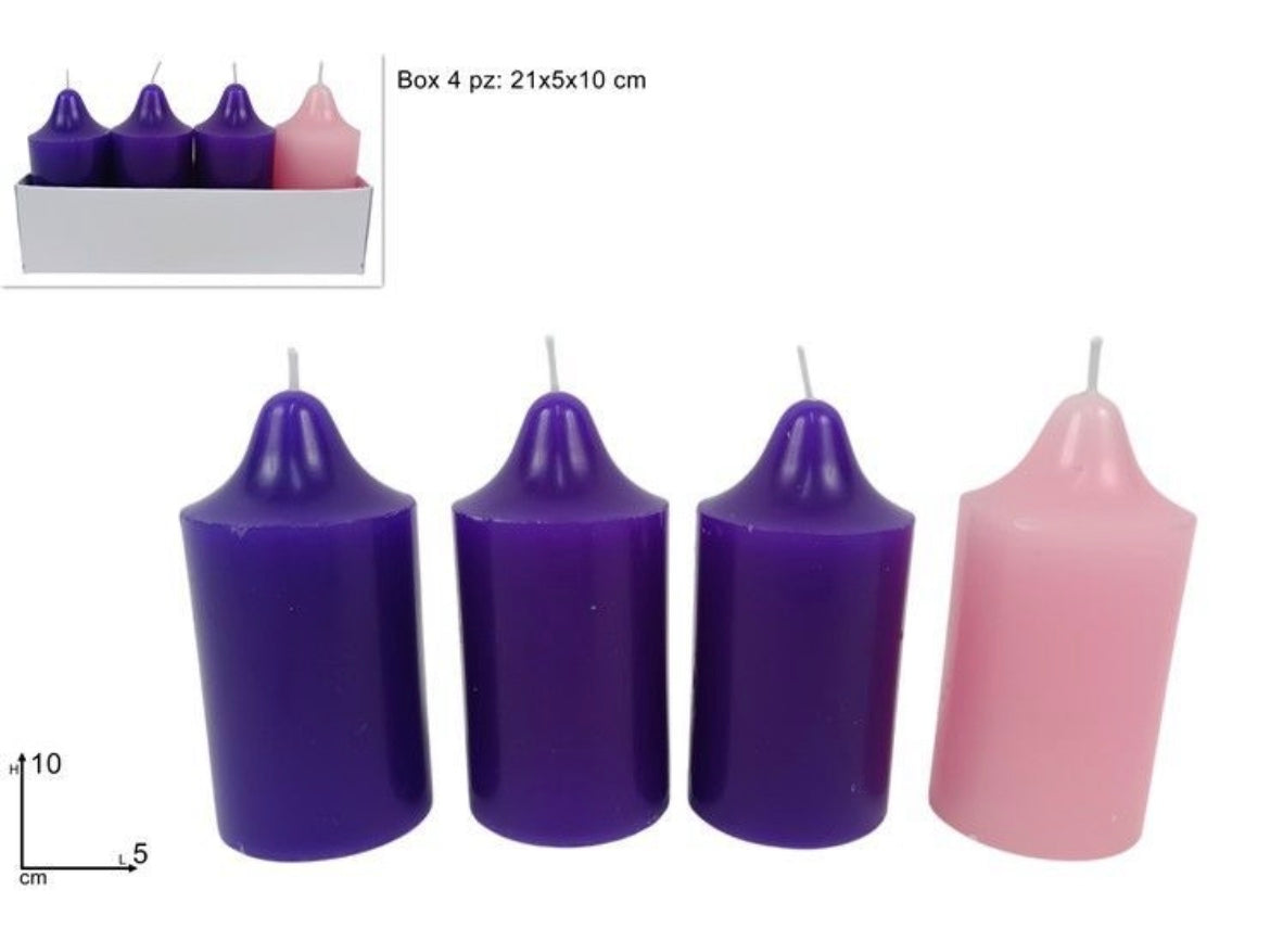 CANDELE avvento 4pz 5xH10cm