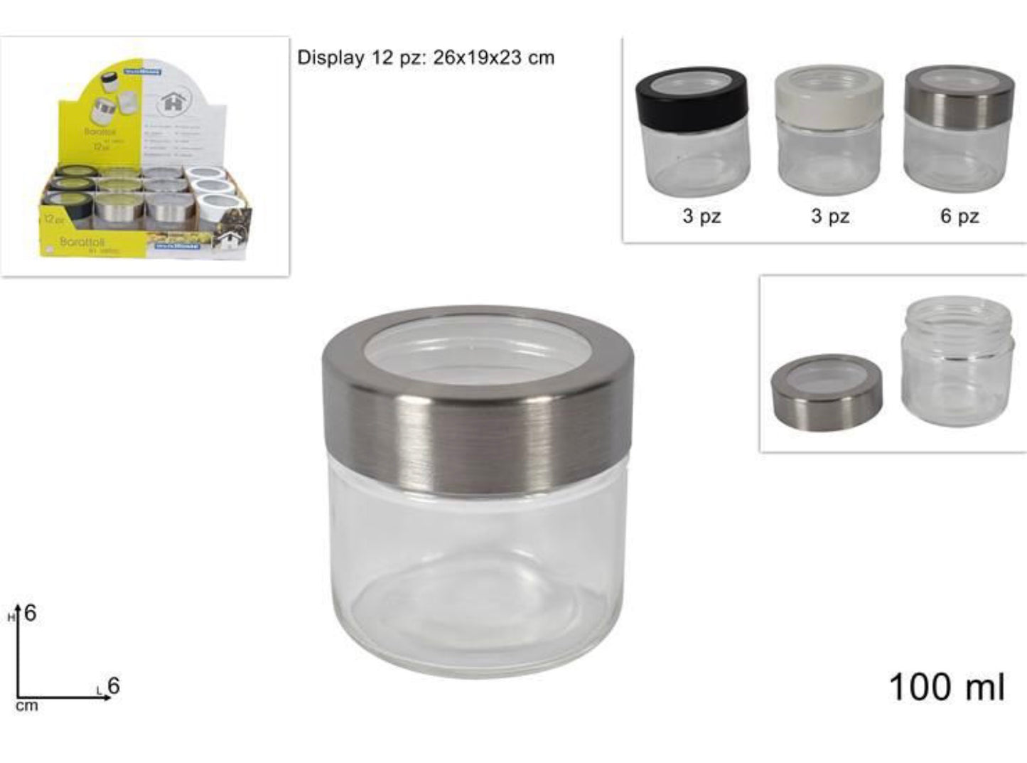 BARATTOLO vetro 100ml