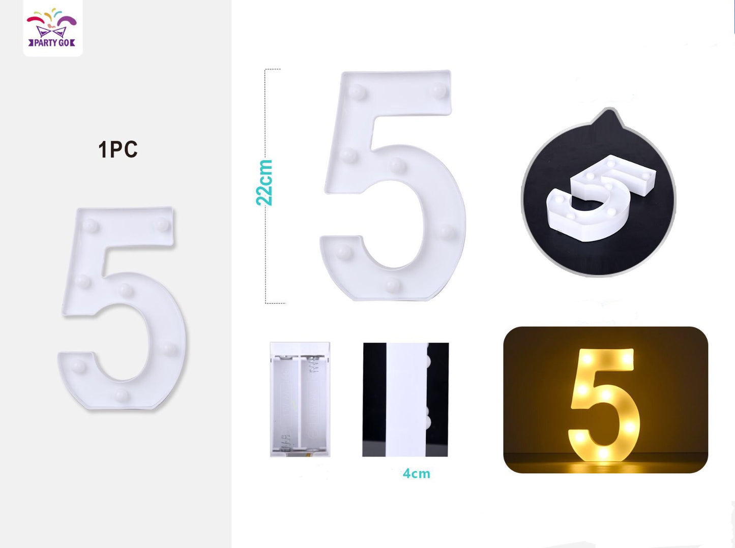 Numero "5" 22cm