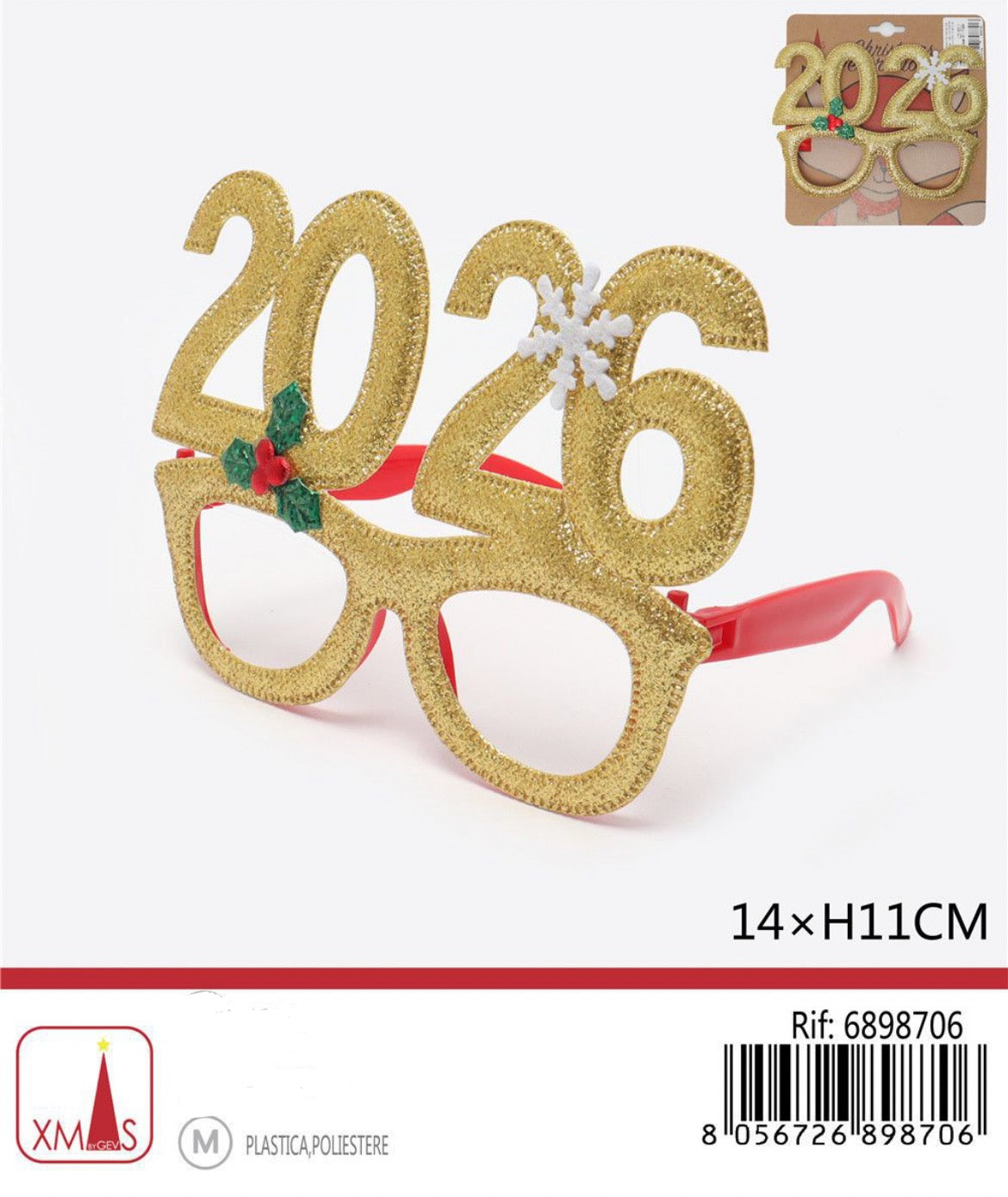 NATALIZIA occhiali 2026 14xH11cm