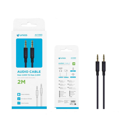 UNICO audio cable 2000mm BLACK AC1393