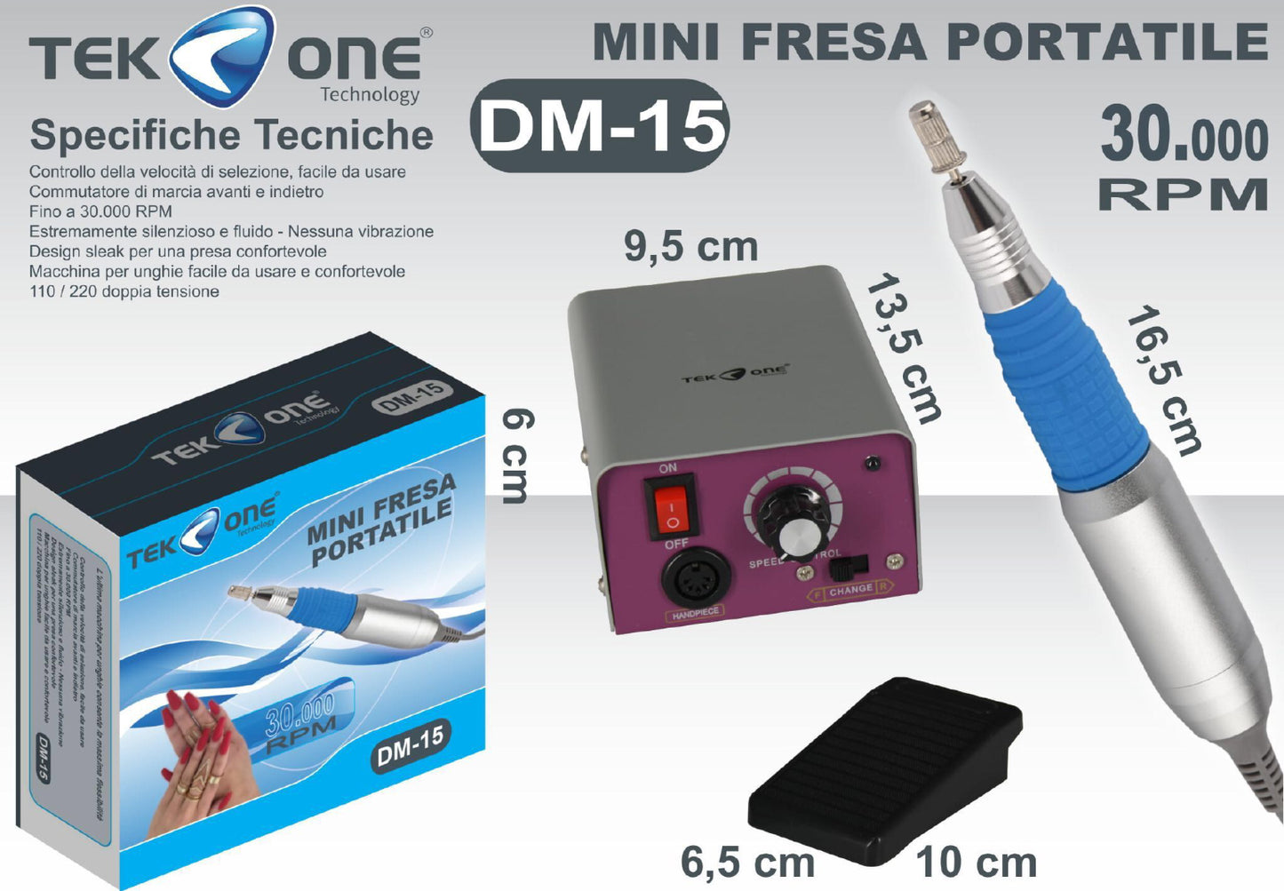 TEK ONE mini fresa portatile mod.DM-15