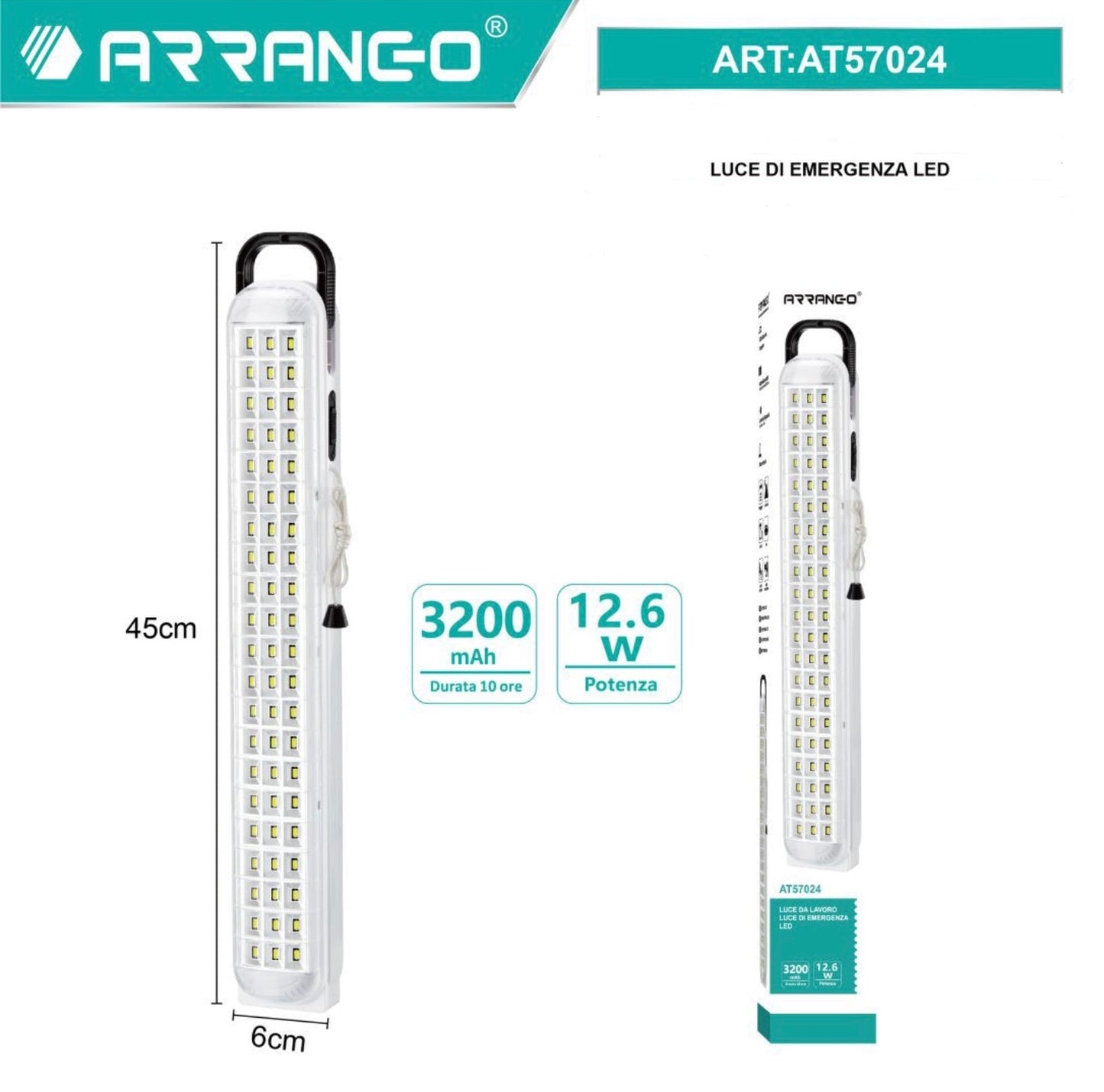 ARRANGO luce di emergenza LED ART:AT57024