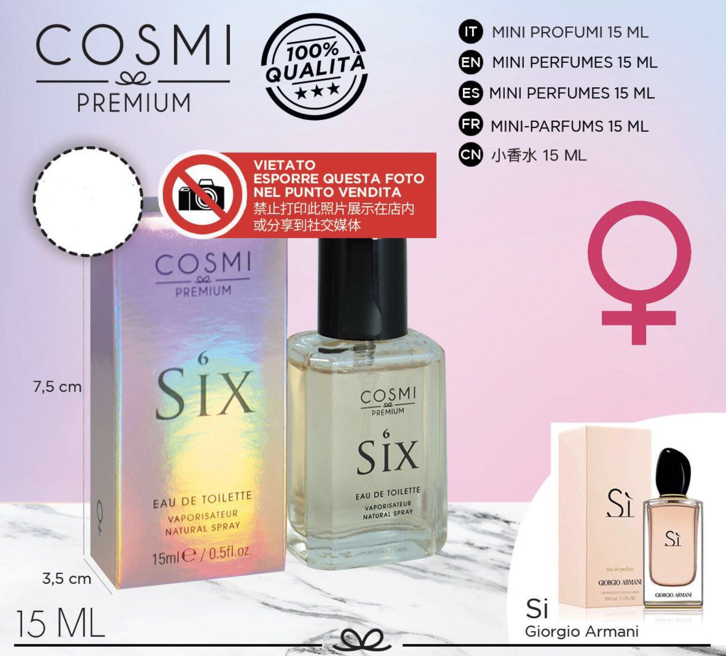 COSMI mini profumo eau de toilette 15ml N.6