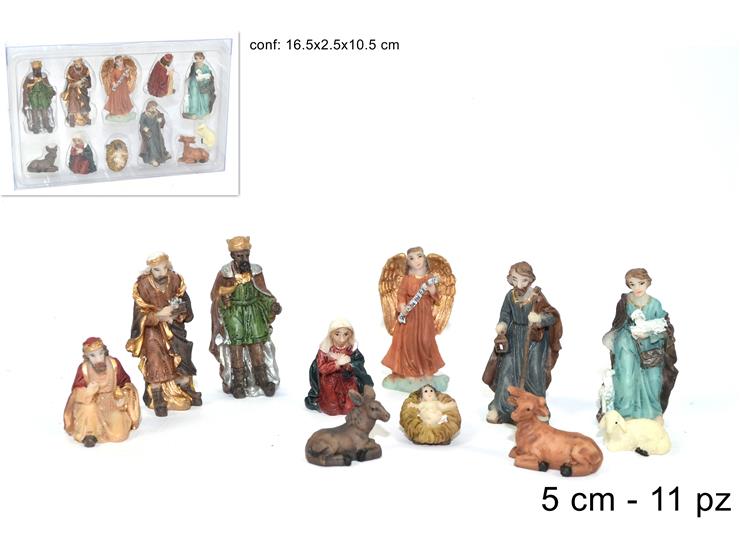 NATALIZIA mini natività 11pz 5cm