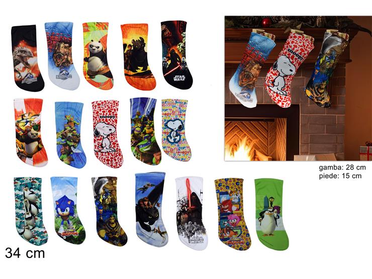 NATALIZIA calza personaggi bimbo 34cm