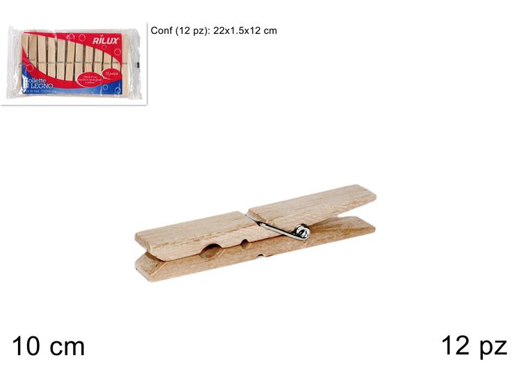 MOLLETTE LEGNO 12PZ
