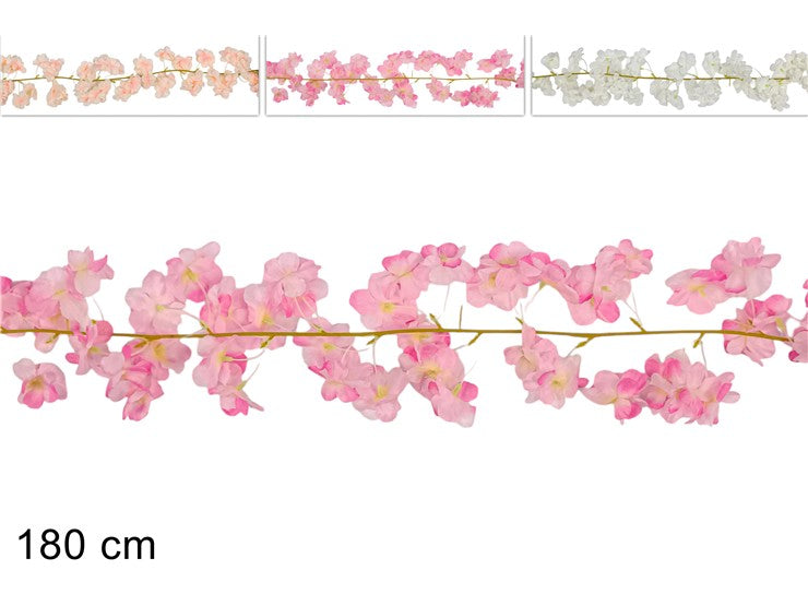 GHIRLANDA 180CM FIORI DI PESCO